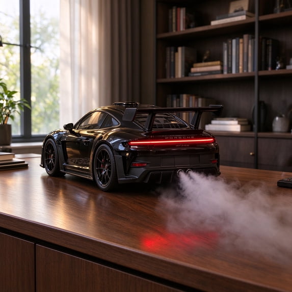 Motor Scent Car Shaped Desk Humidifier, 1:24 Scale Porsche 911 GT3 RS ...