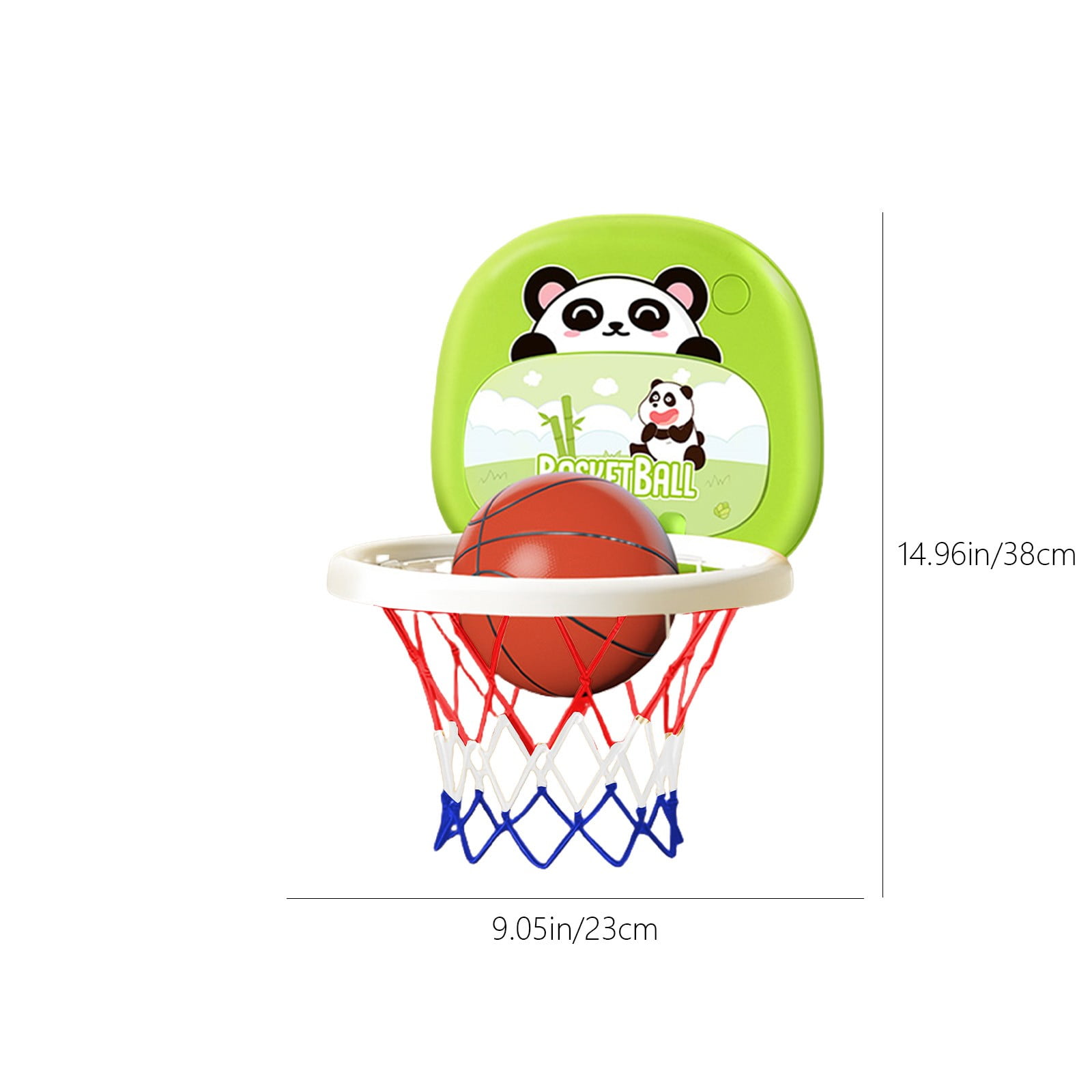 Motor Skills Toy Indoor Hanging Basketball Hoop Set, Adjustable Height ...
