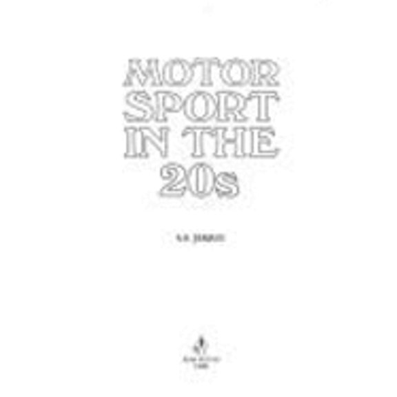 Pre-Owned Motor Sports in the 20s (Hardcover) by A B Demaus