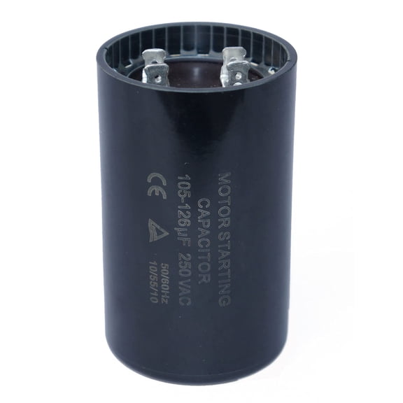 Motor Start Capacitor 105-126 MFD 220-250V AC Round Replacement for Water Pump Systems