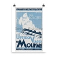 thumbnail image 1 of Motor Tours in the Dolomites, Italy from the Molinari Travel Company. Unframed Vintage Travel Poster, 1 of 1