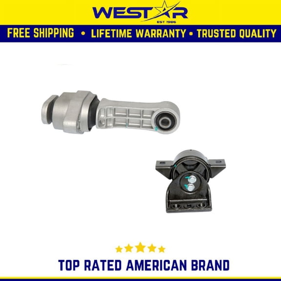 Motor & Trans Mount 2PCS Set Compatible for 2004-2008 Chevy Aveo Aveo5/ Pontiac Wave 1.6L Replaces 3113 3114