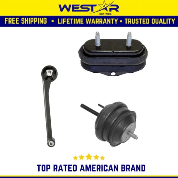 Motor & Trans Mount 3PCS Set Compatible for 2006-2011 Buick Lucerne/ Cadillac DTS 4.6L Auto Replaces 3153 3140 3166