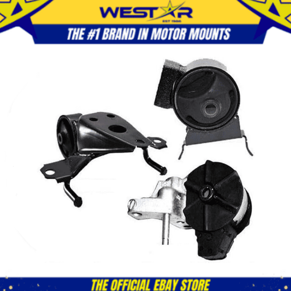 Motor & Trans Mount 3PCS Set for 1995-1999 Toyota Tercel 1.5L Manual Trans