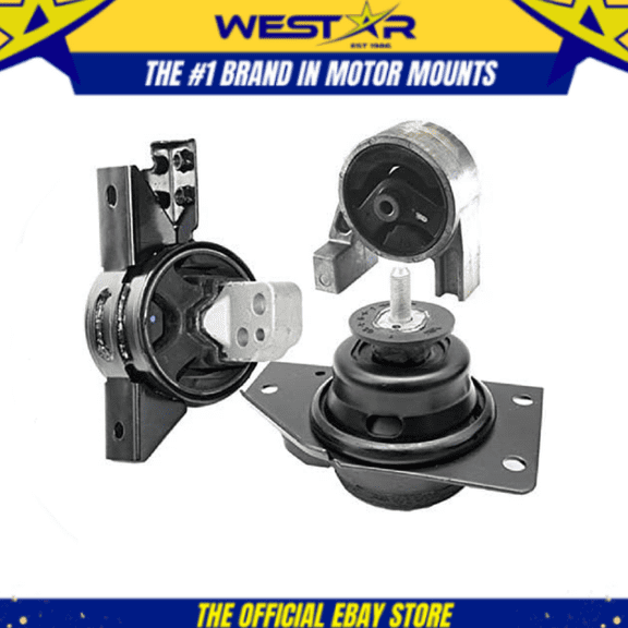 Motor & Trans Mount 3PCS Set for 2006-2011 Hyundai Accent / KIA Rio Rio5 1.6L