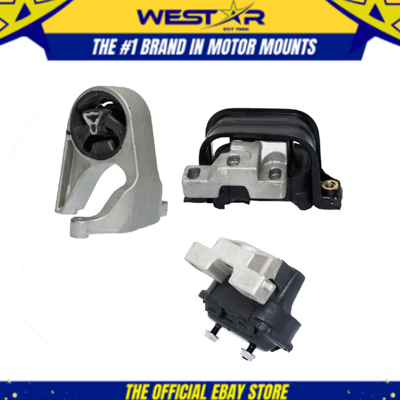 Motor & Trans Mount 3PCs for 2001-2006 Chrysler Sebring except Coupe 2.4L/ 2.7L