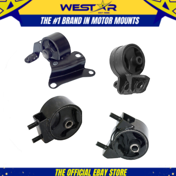 Motor & Trans Mount 4PCS : 97-02 Ford Escort 2.0L for Auto - California Emission