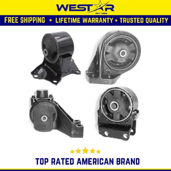 Motor & Trans Mount 4PCS Set Compatible for 01 Kia Optima 2.5L/ 02-06 Kia Optima 2.7L Replaces 9373 8723 8769 8784
