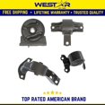 thumbnail image 1 of Motor & Trans Mount 4PCS Set Compatible for 08-11 Mitsubishi Lancer 2.0L Manual w/o Turbo Replaces 3131 3130 3132 3137, 1 of 4