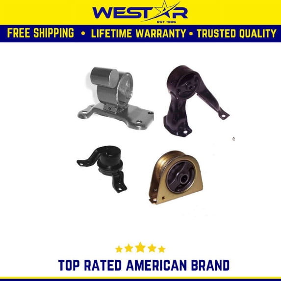 Motor & Trans Mount 4PCS Set Compatible for 2002-2007 Mitsubishi Lancer 2.0L Manual Trans Replaces 8817 9170 9181 9188
