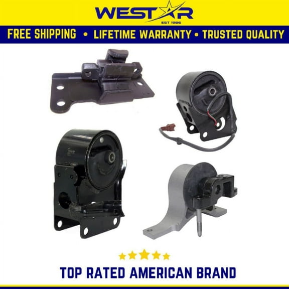 Motor & Trans Mount 4PCS Set Compatible for 2004-2009 Nissan Quest 3.5L Compatible for Auto Trans 5Spd Replaces 9248 9223 9410 9713