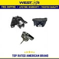 thumbnail image 1 of Motor & Trans Mount Set 3PCS Compatible for 1995 - 1999 Dodge Neon 2.0L Compatible for Manual Trans Replaces 2867 2979, 1 of 4