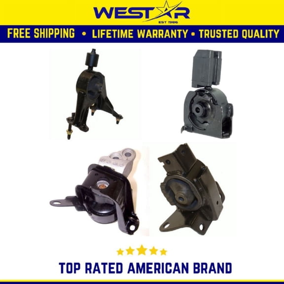 Motor & Trans Mount Set 4PCS Compatible for 2000 - 2005 Toyota Celica GTS 1.8L Replaces 9158 9574 9541 9412