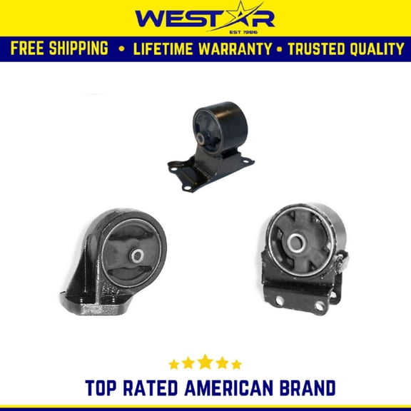 Motor & Trans Mount Set Compatible for 02-05 Hyundai Sonata 2.7L Compatible for Manual Trans 3PCS Replaces 9367 8783 8769