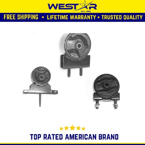 Motor & Trans Mount Set Compatible for 1995-2002 Suzuki Esteem 1.6/ 1.8L Compatible for Auto 3PCS Replaces 8804 8890 9022