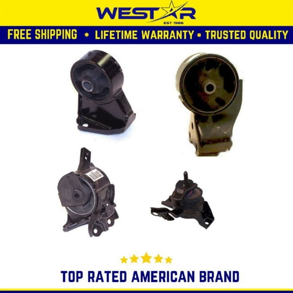 Motor & Trans. Mount Set Compatible for 2003-2008 Hyundai Tiburon 2.7L Auto Trans. Replaces 9307 9314 9366 9358