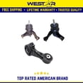 thumbnail image 1 of Motor & Transmission Mount Set 3PCS 2002-2003 Compatible for Lexus ES300 3.0L Replaces 9212 9165 9197, 1 of 4