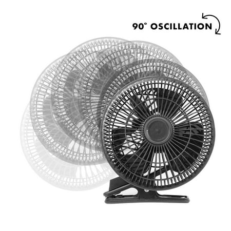 Motor Trend PowerChill Oscillating Fan for Car SUV Van Truck - Durable 12V Power