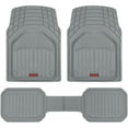 thumbnail image 1 of Motor Trend 943-GR FlexTough Defender Car Floor Mats -Next Generation Deep Dish Heavy Duty Contour Liners for Car SUV Truck & Van-All Weather Protection, Trim to Fit Most Vehicles Gray, 1 of 10