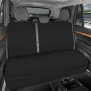 Motor Trend AquaShield Black Waterproof Rear Bench Seat Cover for Cars Trucks SUV, Neoprene Back Seat Cover Protector