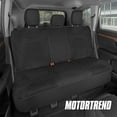 thumbnail image 1 of Motor Trend AquaShield Waterproof Car Back Seat Cover, Black Padded Neoprene Rear Bench Seat Cover for Cars, Ideal Back Seat Protector for Kids & Dogs, Interior Cover for Auto Truck Van SUV, 1 of 11