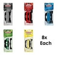 thumbnail image 1 of Motor Trend Car Air Freshener Assorted Variety Pack ‚ Long Lasting Odor Eliminating Scent / Deodorizer for Cars, Home & Kitchen, 3 Pcs Per Pack (5 Flavors - 8 Packs Each) 120 Air Fresheners Total, 1 of 6