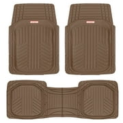 Motor Trend Deep Dish Rubber Floor Mats for Car SUV TRUCK Van, All-Climate All Weather Performance Plus Heavy Duty Liners Odorless