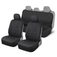 thumbnail image 1 of Motor Trend EasyFit Waterproof Car Seat Covers, Full Set in Black & Gray - Neoprene Front and Rear Bench for Car Truck Van SUV, 1 of 7
