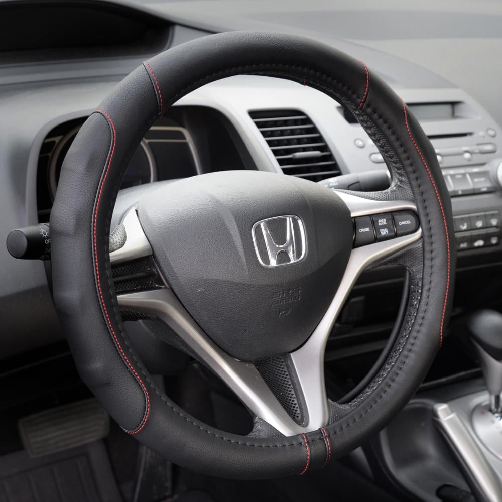 Motor Trend Ergonomic Grip Steering Wheel Cover Protector for Small Size Steering Wheels in Cars SUVs Boats 13.5 14.5 Grip Drive Pro Comfort