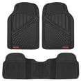 thumbnail image 1 of Motor Trend FlexTough Baseline Car Rubber Floor Mats Odorless Heavy Duty Fit for Sedan SUV Van Truck (Black), 1 of 8
