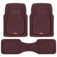 thumbnail image 1 of BDK Red All Weather Heavy Duty Car Floor Mats Interior Liners for Auto Van Truck SUV, Heavy Duty All Weather Protection, Fits Front & Rear, 1 of 8