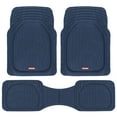 thumbnail image 1 of BDK Heavy Duty Blue Rubber Car Mats Full Set - Universal Trim-To-Fit All Weather Floor Mats - Floor Mats for Car Accessories - Front & Back Interior Floor Mats for Truck Accessories, 1 of 8