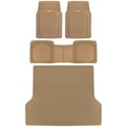 thumbnail image 1 of Motor Trend FlexTough™ Deep Dish Plus Rubber Car Floor Mats with Trunk Mat Cargo Liner, Front & Rear Combo Set fits Most Car SUV Van Coupe Sedan, Heavy Duty All Weather Trim To Fit, 1 of 7