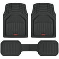 thumbnail image 1 of Motor Trend 943-BK FlexTough Defender Car Floor Mats -Next Generation Deep Dish Heavy Duty Contour Liners for Car SUV Truck & Van-All Weather Protection, Trim to Fit Most Vehicles Black, 1 of 10