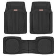 thumbnail image 1 of Motor Trend FlexToughXL Floor Mats for Cars Full Set, All-Weather Rubber Automotive Floor Mats, Waterproof Heavy Duty Car Mats, Flexible Floor Liners for Car Truck Van SUV, Car Floor Mats (Black), 1 of 9