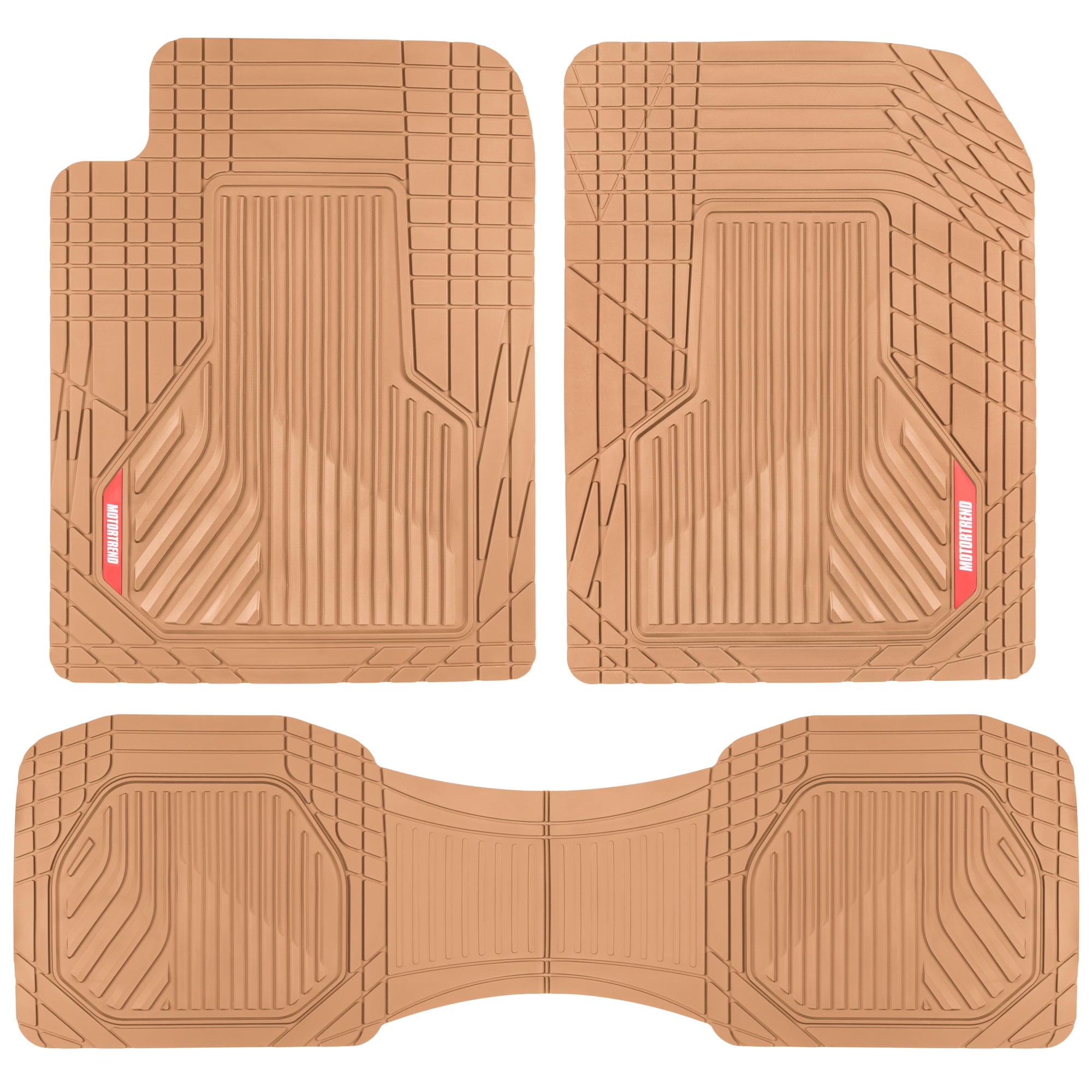 Motor Trend Floor Mats for Car, Truck, SUV Raised Ridge Heavy Duty