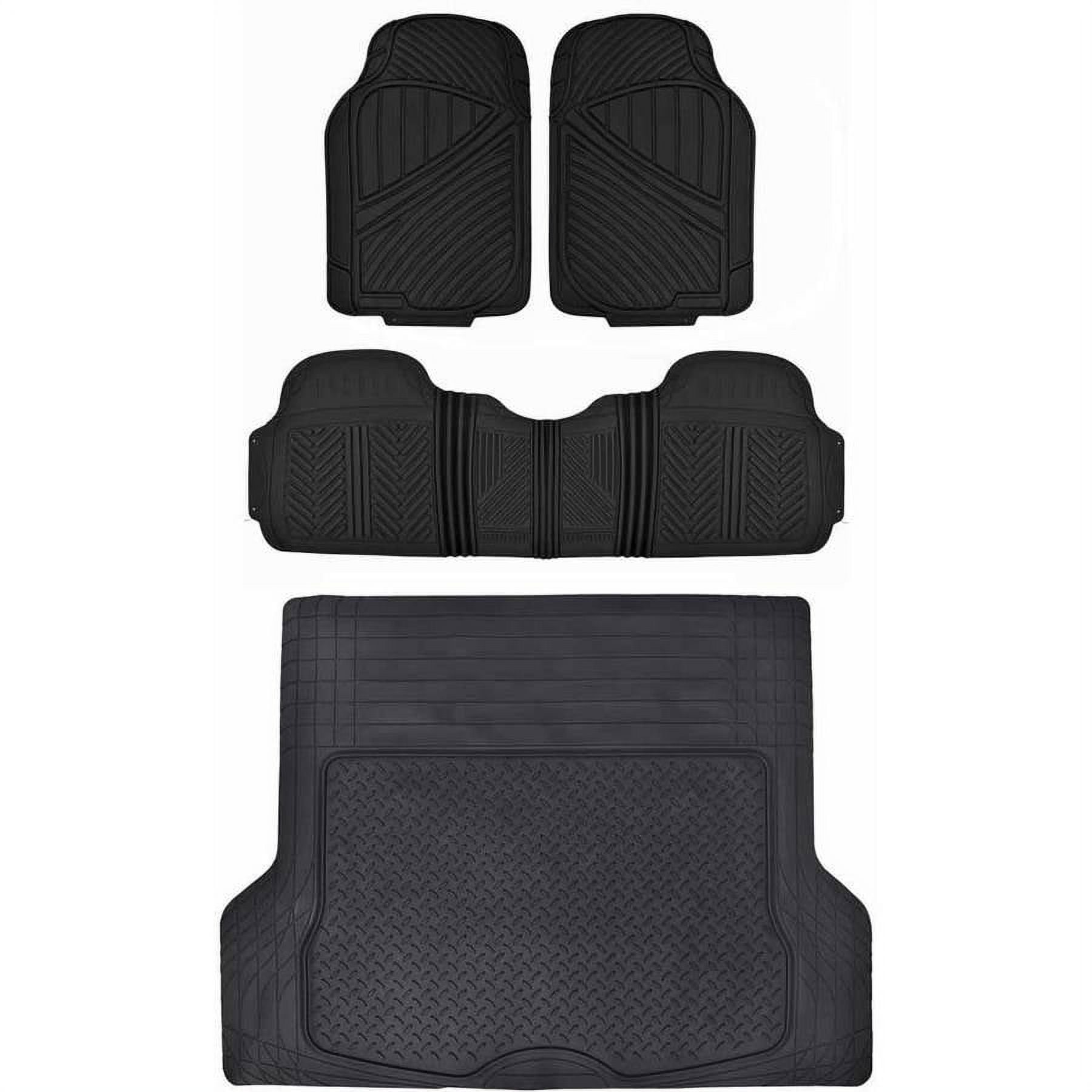 Motor Trend Heavu Duty Floor Mats for Car SUV Truck with Cargo Trunk
