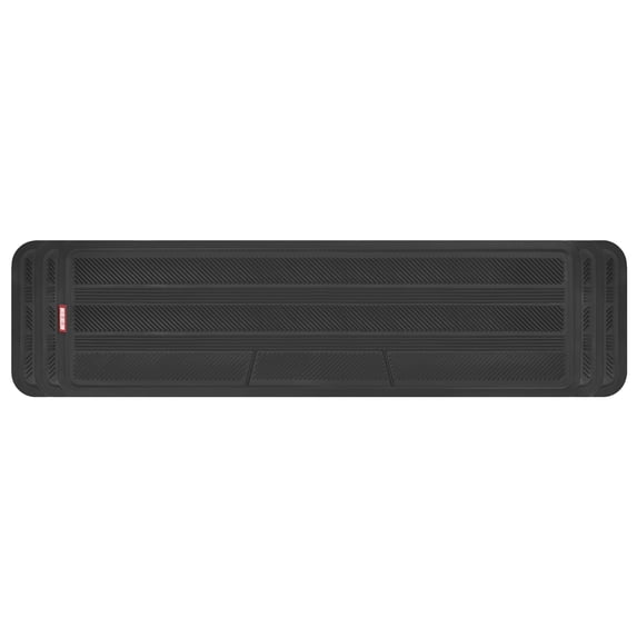 Motor Trend Heavy Duty Rear Back Seat Floor Mats 2nd or 3rd Row Floor Mat for Car, SUV & Van - All Weather SUV Black Runner Rubber Mat - Floor Runner Back Row Floor Mat Interior Accessories 57x15