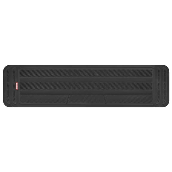 Motor Trend Heavy Duty Rear Back Seat Floor Mats 2nd or 3rd Row Floor Mat for Car, SUV & Van - All Weather SUV Black Runner Rubber Mat - Floor Runner Back Row Floor Mat Interior Accessories 57x15