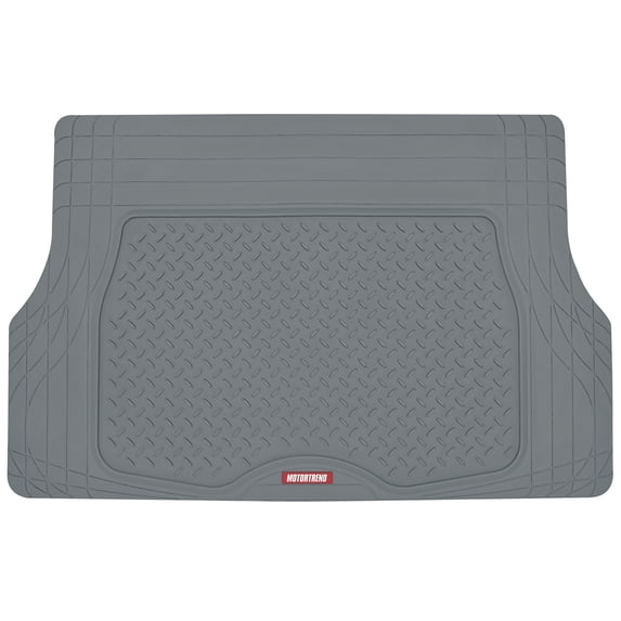 Motor Trend Heavy Duty Utility Car Cargo Trunk Mat, Trimmable All-Weather Liner, Universal Auto Cargo Protection, for Truck SUV Van, Gray