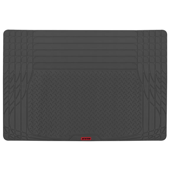 Motor Trend Heavy Duty Utility Cargo Liner Floor Mats for Car Truck SUV, Universal Trimmable to Fit, Foldable, Cargo & Trunk All Weather Protection, Black (MT-786-BK)