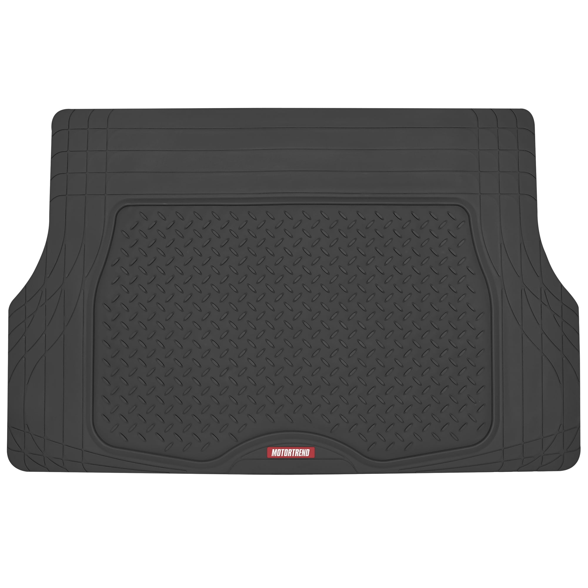 Motor Trend Heavy Duty Utility Car Cargo Trunk Mat, Trimmable All-Weather Liner, Universal Auto Cargo Protection, for Truck SUV Van, Black