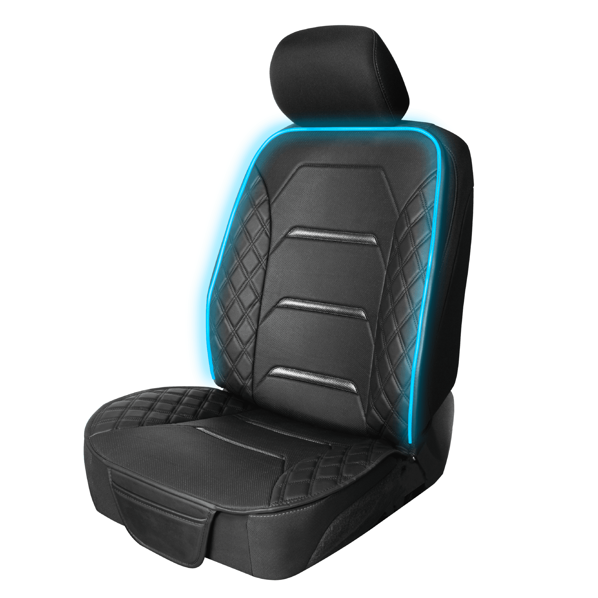 Motor Trend LED Car Seat Cover Car Lights Up Seat Cover Multi Color Seat Protector Seat Cover for Cars SUV Truck Automotive Interior Lights Seat Cover