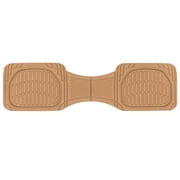 Motor Trend PRO920 Beige Premium FlexTough Deep Dish Rear Rubber Mats All-Protection Universal Design for Cars Sedan Truck SUV
