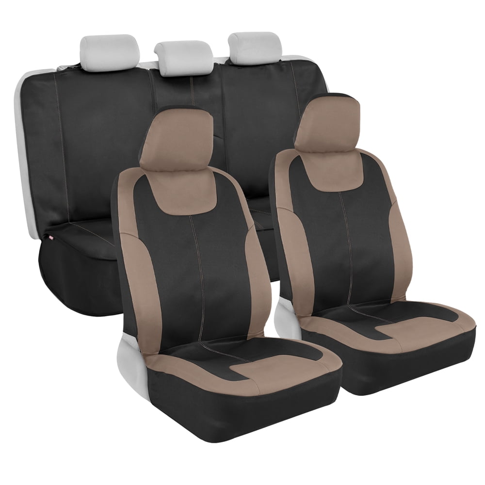 Motor Trend Perfect Symmetry Beige Car Seat Covers, Full Set