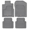 thumbnail image 1 of Motor Trend Performance Plus Rubber Car Floor Mats - Heavy Duty Semi-Custom All-Weather Liners - 4pc Set, 1 of 9