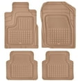 thumbnail image 1 of Motor Trend Performance Plus Rubber Car Floor Mats - Heavy Duty Semi-Custom All-Weather Liners - 4pc Set, 1 of 9