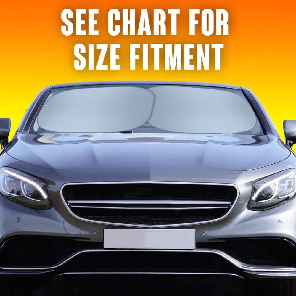 Motor Trend Pop Up Auto Car Sunshade for Windshield - 2 Pack