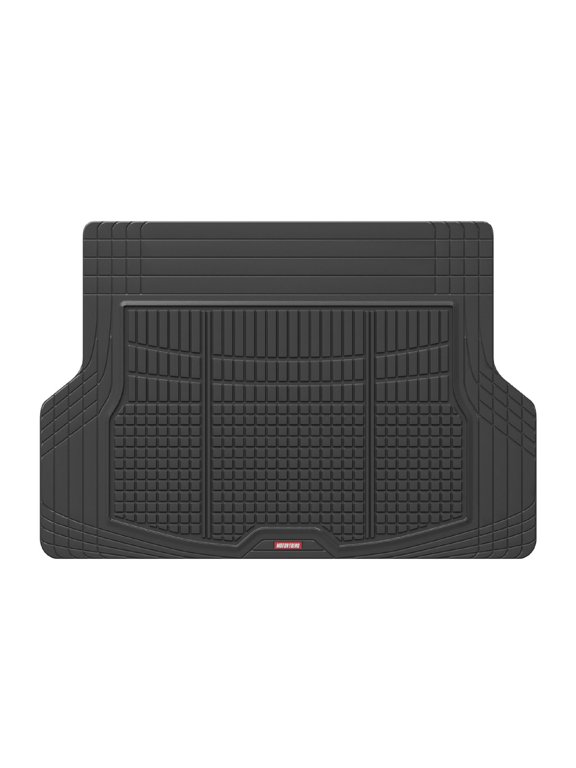 FlexTough Rear Cargo Mat - Heavy-Duty Trimmable Car Trunk Mat for Back of SUV, Universal Rear Cargo Liner for SUV, Flexible Trunk Liner, Automotive Floor Mats & Cargo Liners (Black)