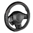 thumbnail image 1 of Motor Trend Redline Flat Bottom Steering Wheel Cover (14.5" - 15.5") - Black, 1 of 10